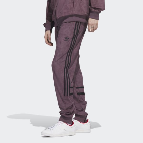 Maroon Adicolor Classics Plush Track Pants Adidas