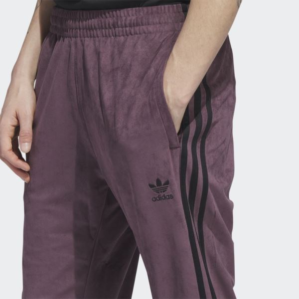 Maroon Adicolor Classics Plush Track Pants Adidas