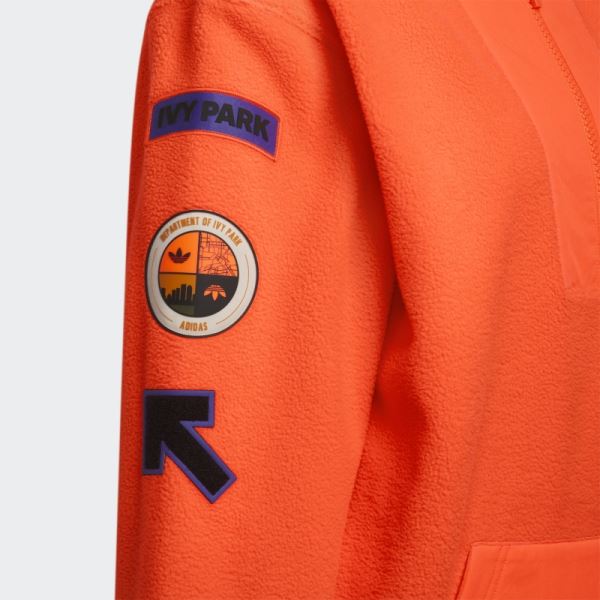 Adidas Polar Fleece Hoodie (All Gender) Orange