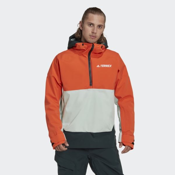 TERREX 2 LAYER RAIN.RDY SNOW ANORAK Adidas Orange