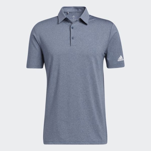 Ultimate365 Heather Polo Shirt Navy Mel Adidas