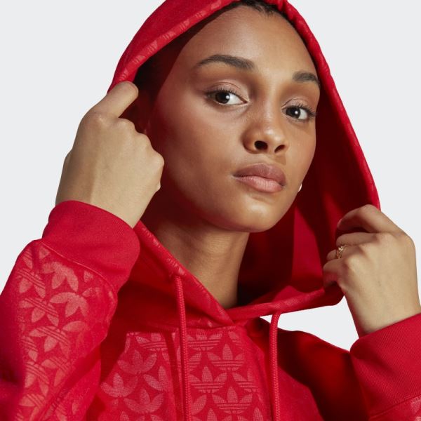 Adidas Scarlet Logo Hoodie Fashion