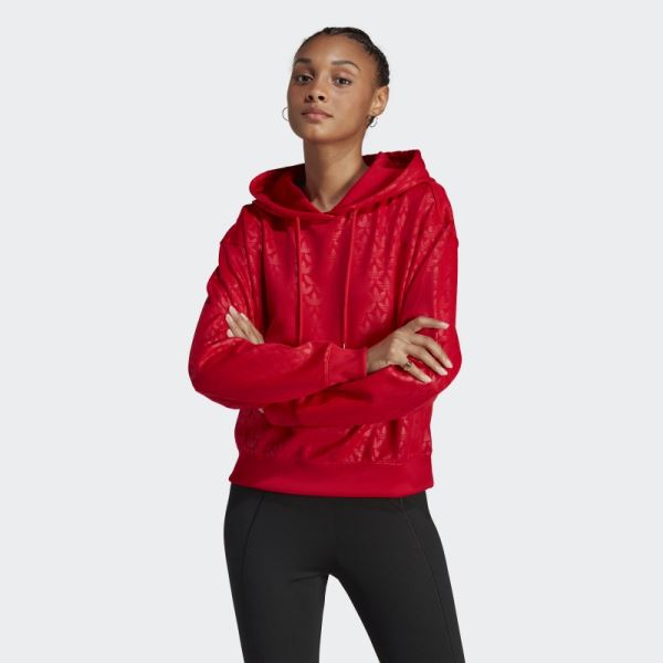 Adidas Scarlet Logo Hoodie