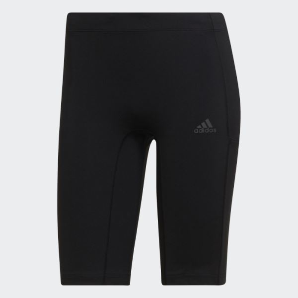 Hot Adidas FastImpact Running Bike Short Leggings Black