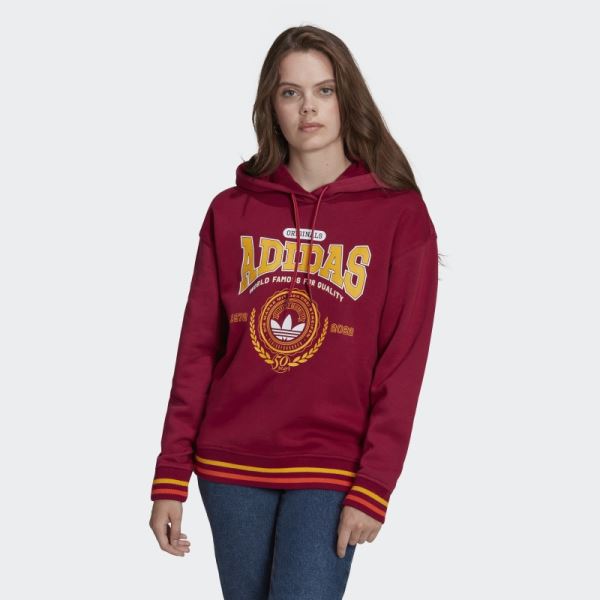 Burgundy ANNIVERSARY HOODIE (GENDER NEUTRAL) Adidas