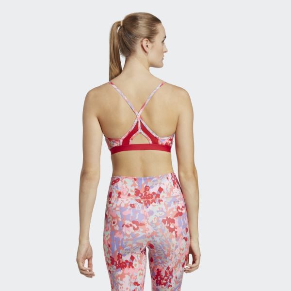 AeroReact Training Light-Support Bra Adidas Coral