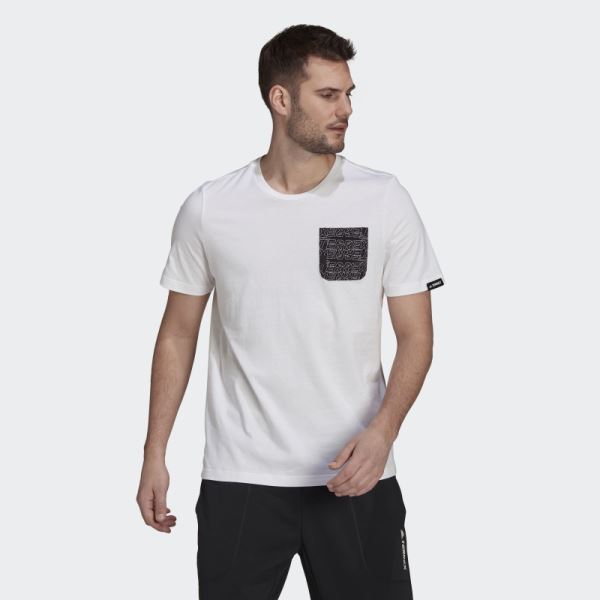 Adidas Terrex Pocket Graphic Tee White