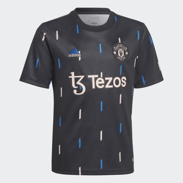 Black Adidas Manchester United Pre-Match Jersey