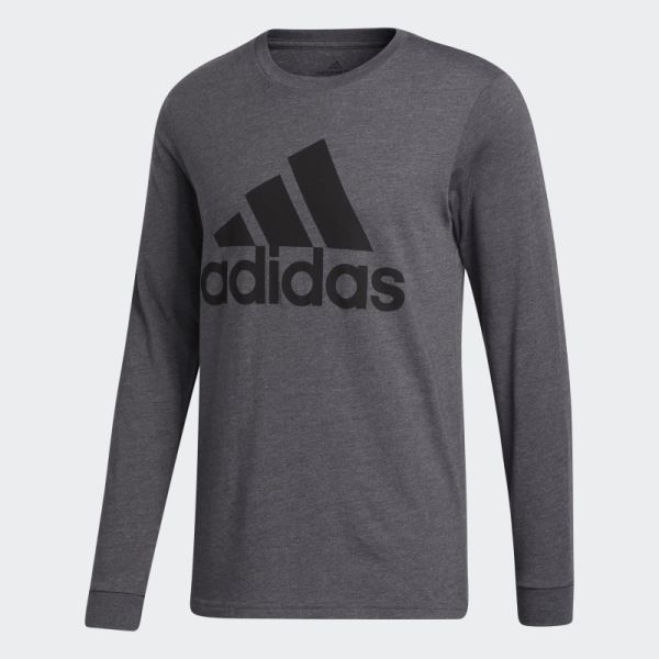 Adidas Dark Grey Heather Badge of Sport Tee