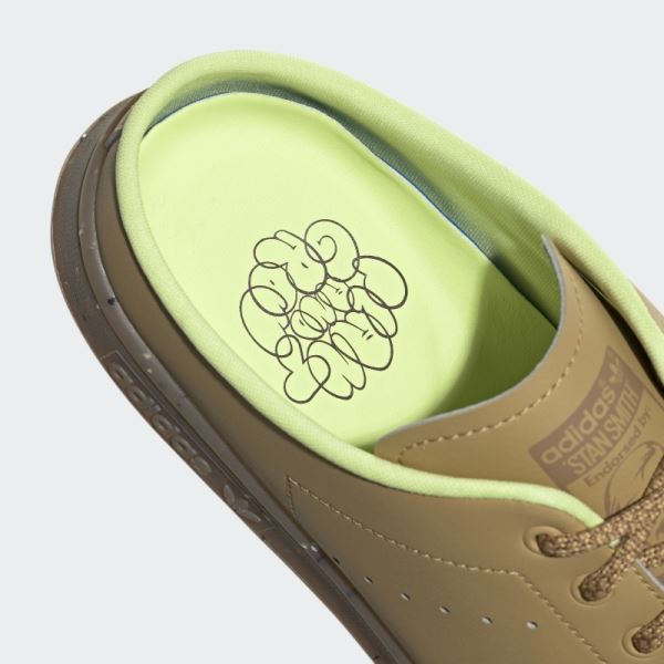 Adidas Golden Beige Stan Smith Plant and Grow Mules