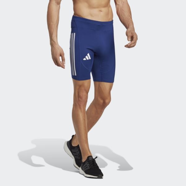 Victory Blue Adidas Promo Adizero Short Running Leggings