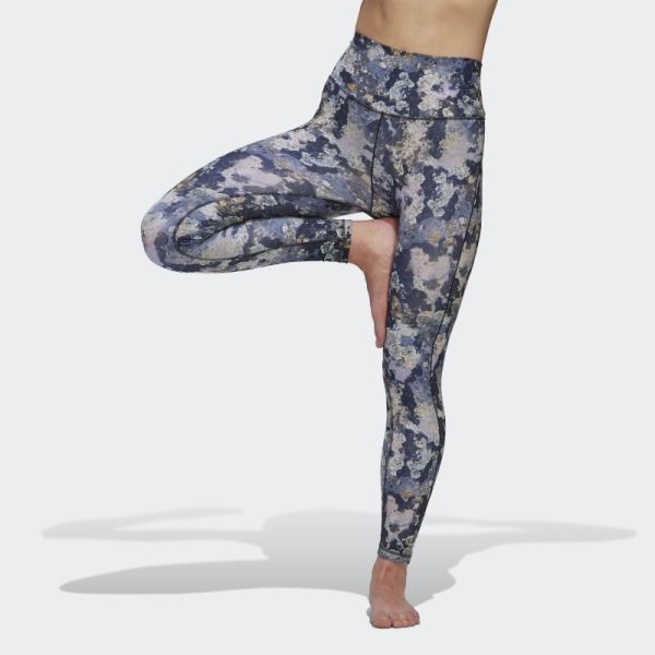 Blue Tint Adidas Yoga Studio 7/8 Tights