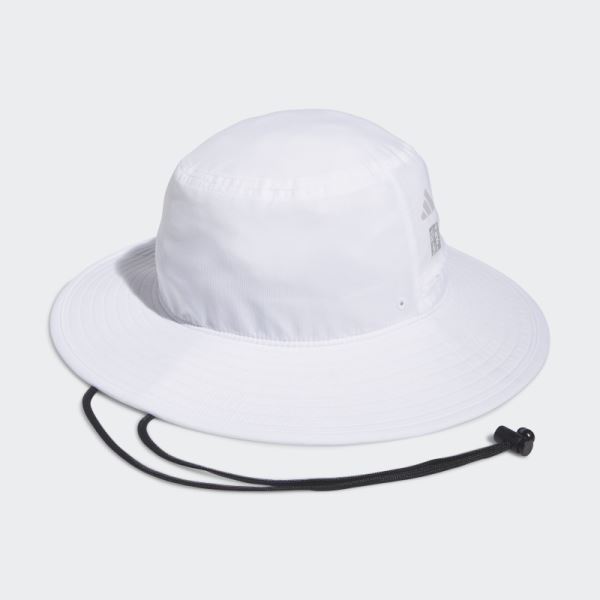 Adidas White Crestable Wide-Brim Golf Hat