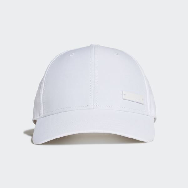 Adidas White Lightweight Metal Badge Baseball Cap