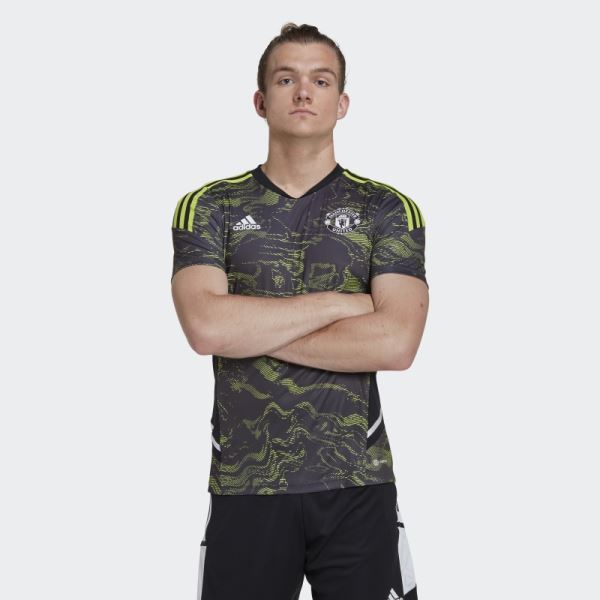 Slime Adidas Manchester United Condivo 22 Training Jersey