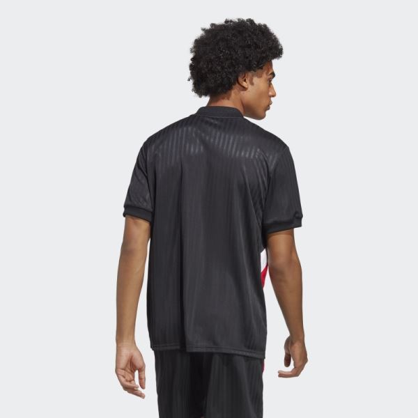 Black Adidas Manchester United Icon Jersey