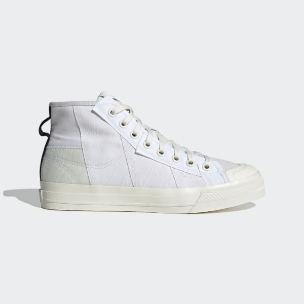 Adidas White Nizza Hi Parley Shoes