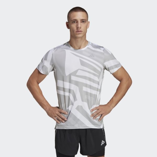 Own the Run Seasonal Tee Grey Adidas