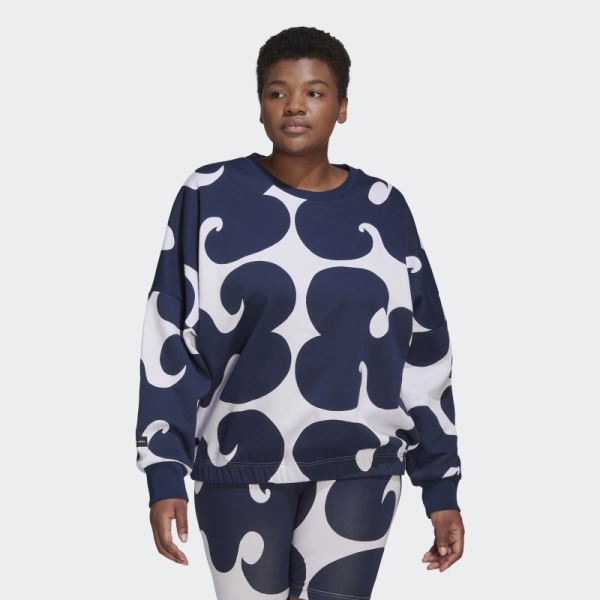 Marimekko Sweatshirt (Plus Size) Adidas Purple Tint