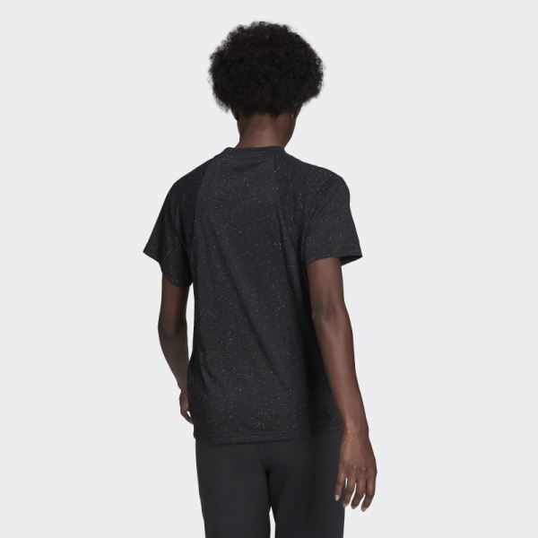 Black Melange Adidas Future Icons Winners 3.0 Tee