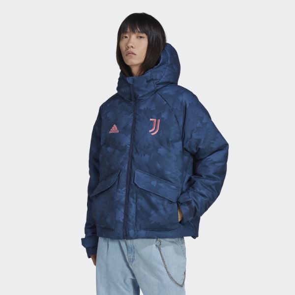 Night Indigo Adidas Juventus Lifestyler Down Jacket