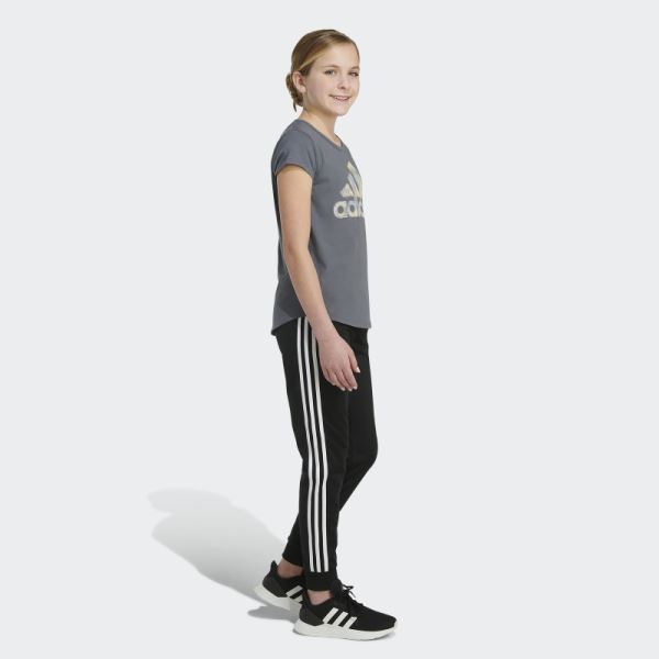 Short Sleeve Scoop Tee Adidas Onix