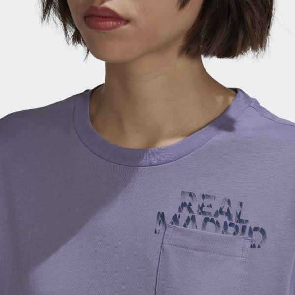 Adidas Real Madrid Tee Lilac