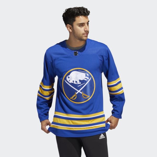 St Louis Royal Adidas Sabres Home Authentic Jersey