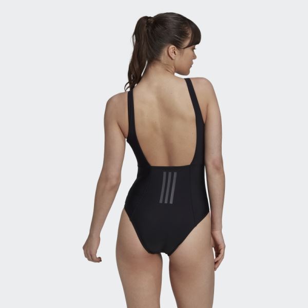 Iconisea 3-Stripes Swimsuit Black Adidas