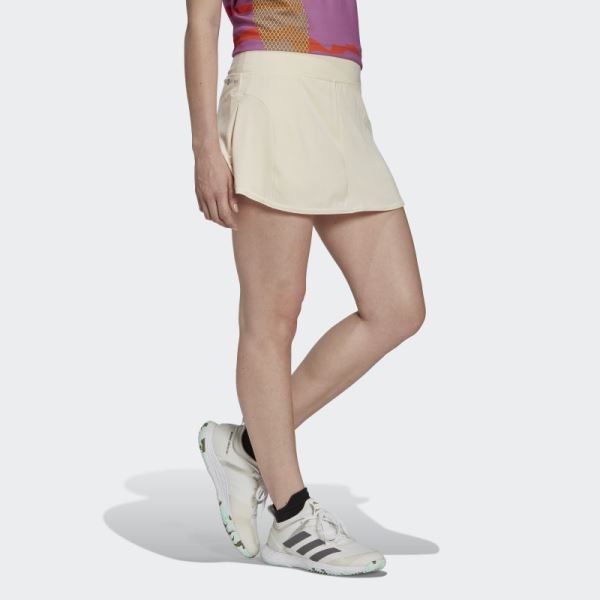 Ecru Tint Adidas Tennis Match Skirt