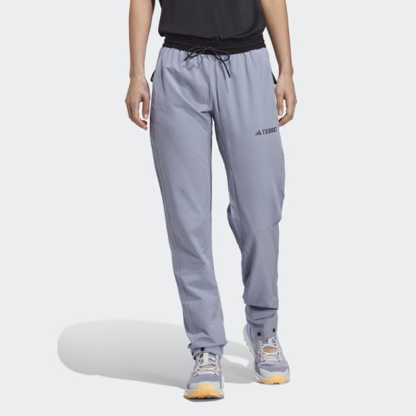 Silver Violet Adidas Terrex Liteflex Hiking Tracksuit Bottoms