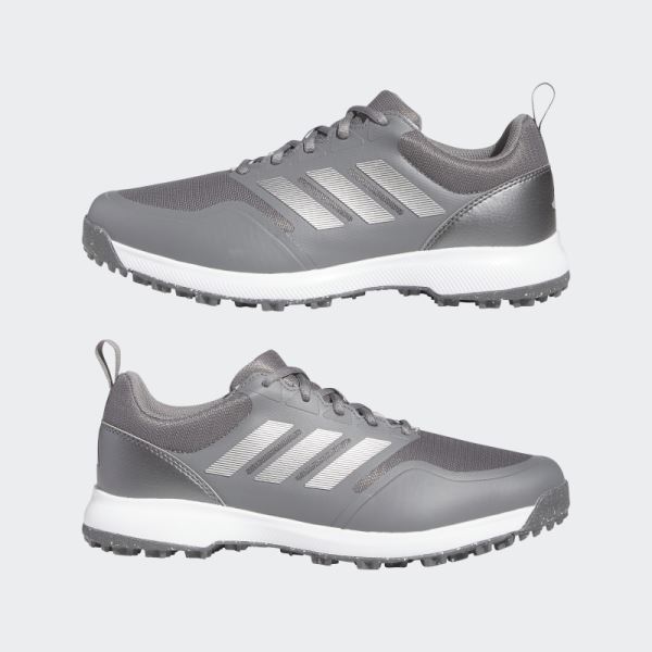 Adidas Grey Tech Response SL 3.0 Wide Golf Shoes