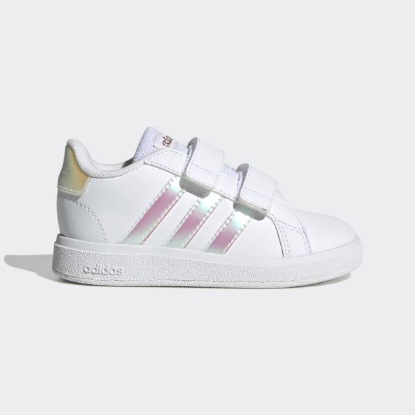 Adidas Grand Court Lifestyle Court Hook and Loop Shoes White