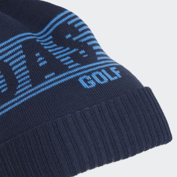 Adidas Golf Pompom Beanie Navy