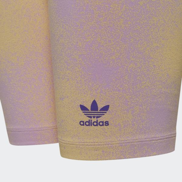 Lilac Adidas Graphic Print Cycling Shorts