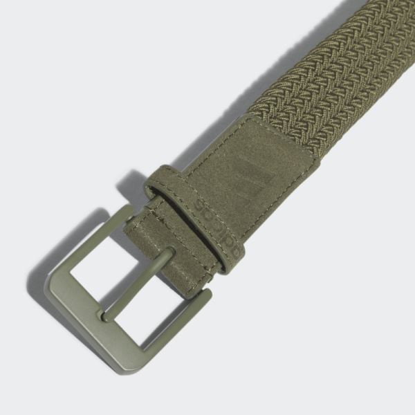 Olive Adidas Braided Stretch Belt