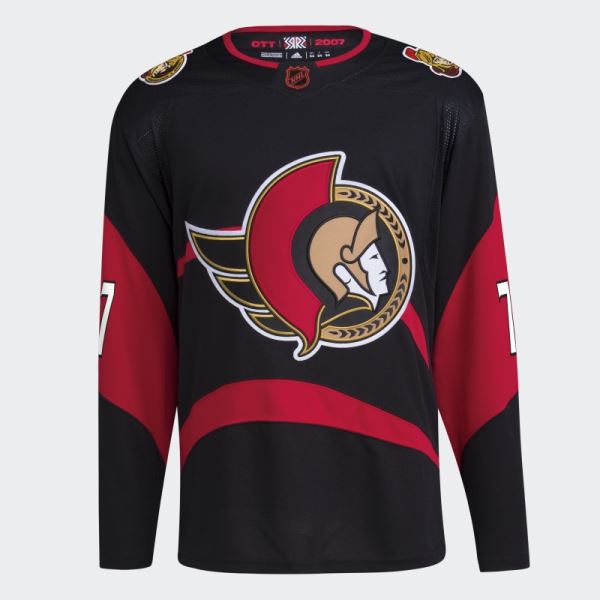 Senators Tkachuk Authentic Reverse Retro Wordmark Jersey Adidas Black