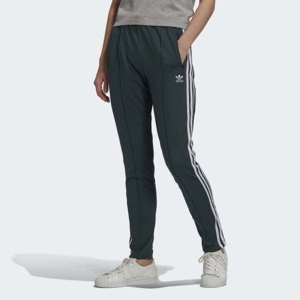 Adidas PRIMEBLUE SST Tracksuit Bottoms Mineral Green