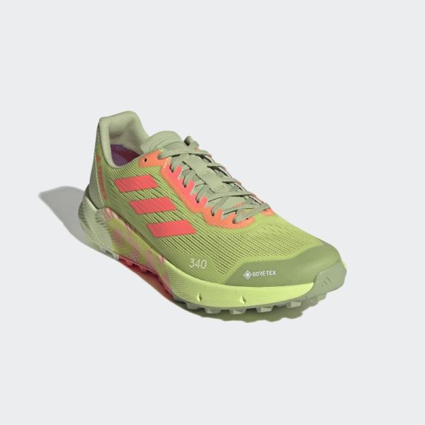 Lime Adidas Terrex Agravic Flow 2.0 GORE-TEX Trail Running Shoes