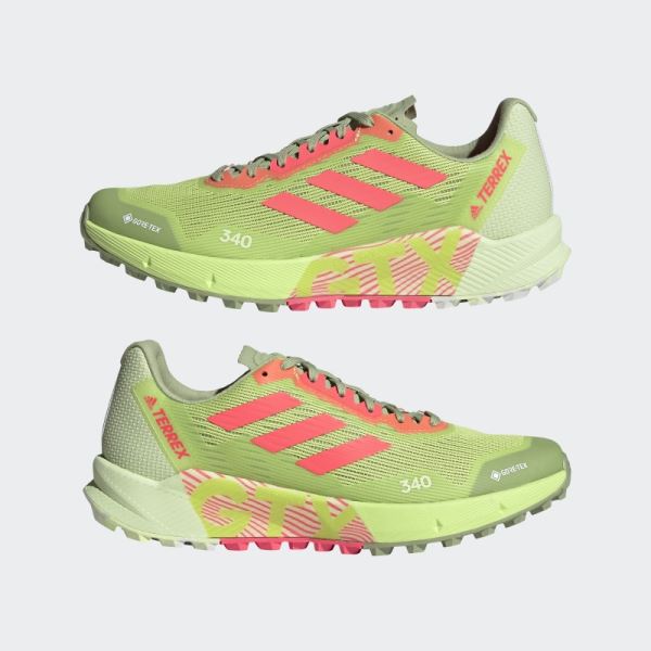 Lime Adidas Terrex Agravic Flow 2.0 GORE-TEX Trail Running Shoes