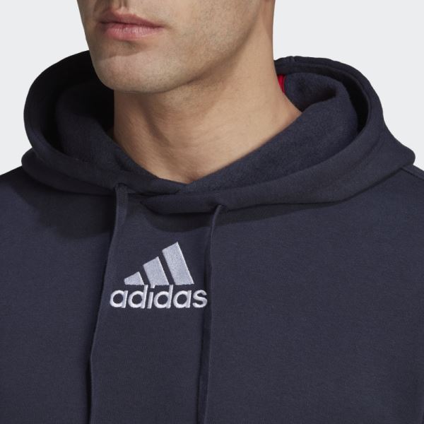 Ink Essentials Colorblock Fleece Hoodie Adidas