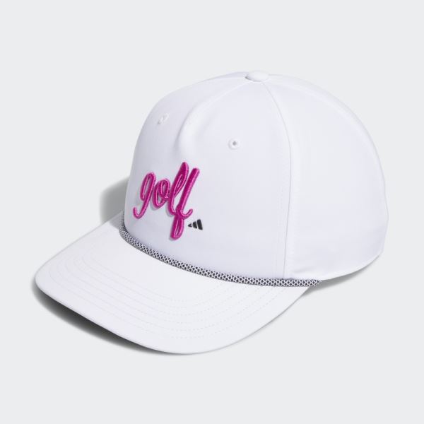 Five-Panel Golf Hat White Adidas Fashion