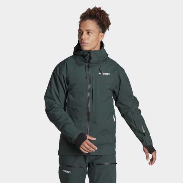 Adidas TERREX MYSHELTER 3 LAYER GORE TEX SNOW JACKET Green