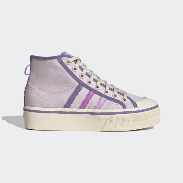 Pink Nizza Platform Mid Shoes Adidas