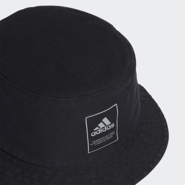 Lifestyle Washed Bucket Hat Black Adidas