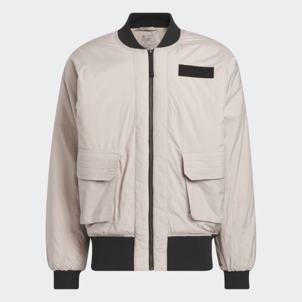 Taupe Fashion Adidas x Parley Bomber Jacket