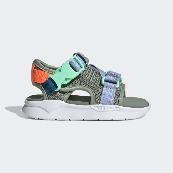 Silver Green Adidas 360 3.0 Sandals