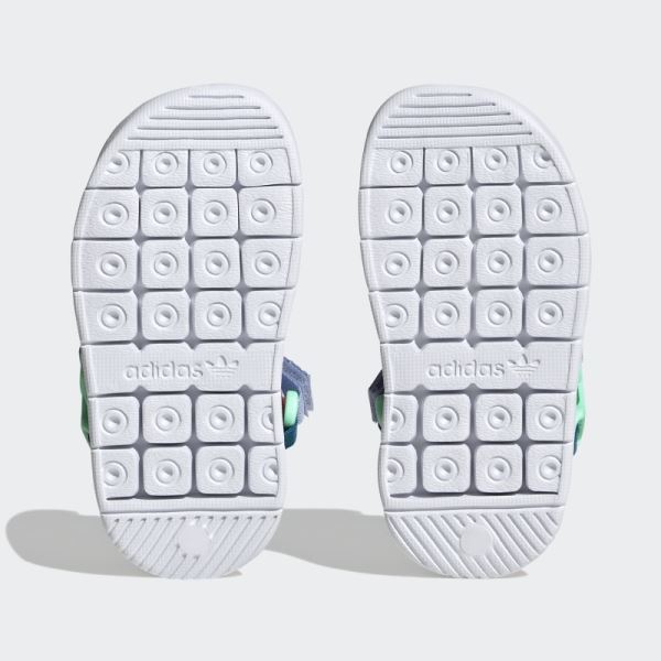 Silver Green Adidas 360 3.0 Sandals