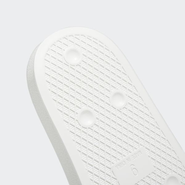 White Shmoofoil Slides Adidas