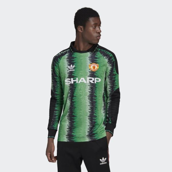 St Tropic Green Manchester United 90 Goalkeeper Jersey Adidas